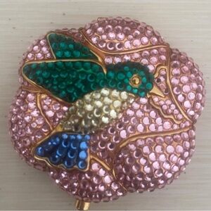 Estee Lauder Jeweled Hummingbird Compact in Pink, Green, Blue, Gold